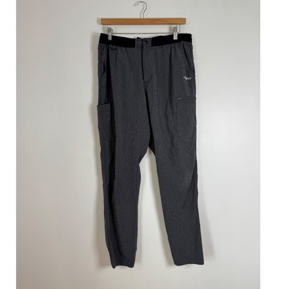 Gorpcore Carhartt Men Medium Scrub Pants Gray Force Rugged Flex Stretch Cargo